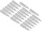 PATIKIL 0.38mm Line Width Fountain Pen Nib Replacement, 20 Pack 304 Stainless Steel Ink Dip Calligraphy Pen Nib for Drawing Writing, Silver