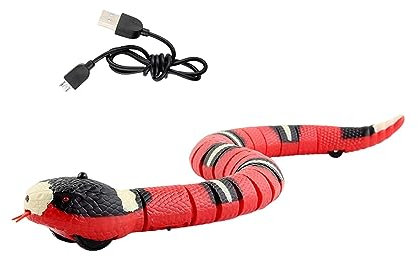 kowaku Smart Sensing Snake Realistische Krabbelschlange Dehnbare Zunge Schlangenschlange Elektrisches Schlangenspielzeug für Tricks Interaktives