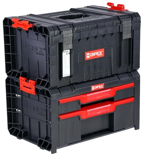 botle Set cassetta degli attrezzi con cassetti e scomparti, 2 in 1, modulare collegata Pro