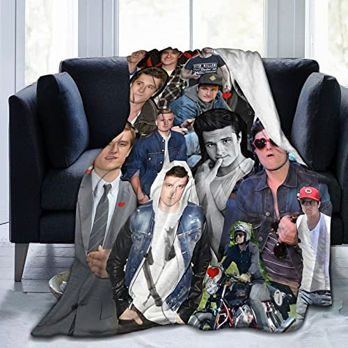 Josh Star Hutcherson Decke, 3D-gedruckte Plüschdecke, leicht und superweich, warm und bequem, Anti-Pilling-Mikrofaser-Flanell-Fleecedecke für Couch, Bett, Sofa, 3 Größen
