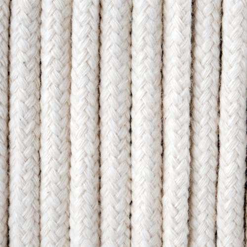 Rope & Cord Diamond Braid Baumwoll-Markisenkordel – 3/16 Zoll superweiches Baumwollseil – perfekt für Zelte, Markisen, Fahnenmasten und mehr!