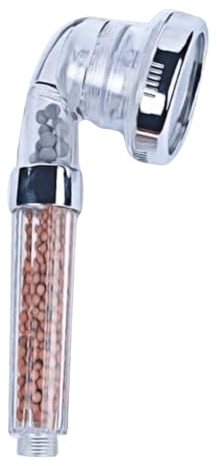 marysgift Stone Stream Duschkopf Filter Hochdruck Wassersparend 3 Modi Einstellbarer Hartwasser-Duschkopf für niedrigen Wasserdruck, HS0039