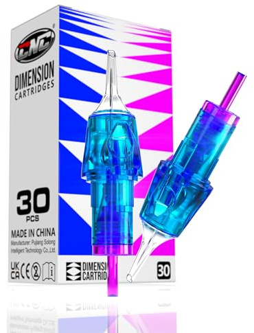 CNC 30 Pcs Tattoo Cartridges Nadeln Einweg Mixed #10 Bugpin Round Shader #12 Standard 5RS 7RS 9RS Tattoo Needles EN04C-30KIT-F