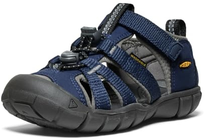 KEEN Unisex-Kinder Seacamp 2 CNX Geschlossene Zehensandalen, Naval Academy/Drizzle, 2 Big Kid