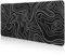 DAWNTREES 140×60 cm Mouse Pad,Extended Desk Mat, Large Gaming Mouse Pad,Topographic Map Waterproof for Home and Office, Laptop Keyboard Mat with Non-Slip Rubber Base, Stitched Edges