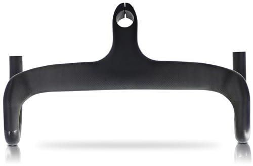 Karbon-Rennradlenker für Gabel, 28,6 mm, 3K, matt, 400 x 120 mm, integrierter Lenker mit Vorbau