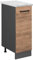 Vicco Apothekerschrank R-Line, Medizinschrank für die Küche, Goldkraft Eiche/Anthrazit, AP Marmor