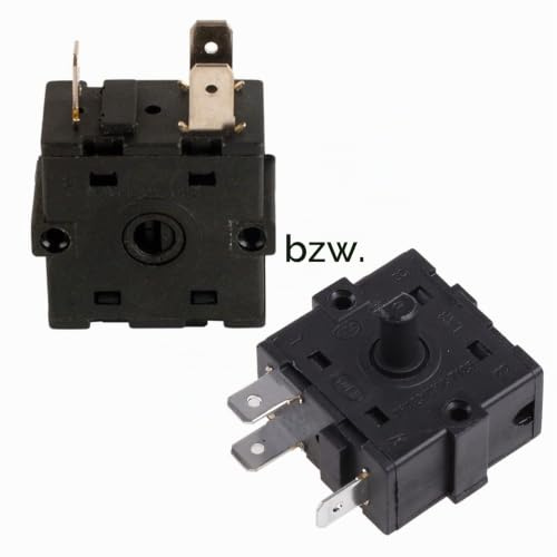 MHADBKH 250V 16A Elektrische Raumheizung 2 Gänge 3 Pin 3 Gänge 5 Pin Drehschalter Wahlschalter Heizung Schalter Für Elektrische Heizung