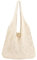 HEVIBK Strandtasche Damen Häkeltasche für den Sommer, Sommer Urlaub Ästhetische Strick Boho Umhängetasche für Frauen beige (Weiß)