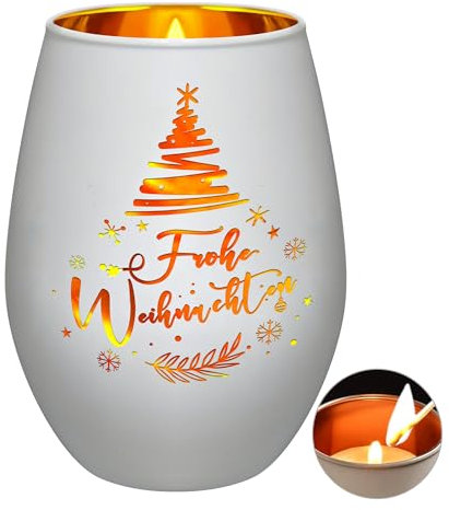 Personalisiertes Geschenk für Frauen - Windlicht Teelichthalter für Weihnachten, Geburtstag, Mama, Beste Freundin