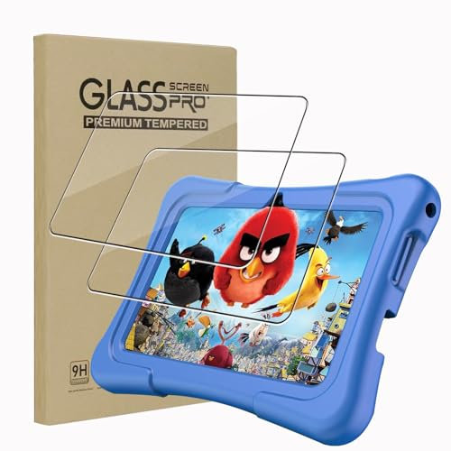 KZIOACSH Screen Protector for Pritom 7 inch Tablet/Pritom K7, 2 Pack Ultra Clear Anti-Scratch Tempered Glass Film[9H Hardness] Touch Sensitive Anti-Fingerprint Protective Screen Guard