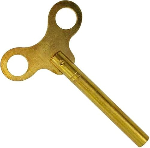 Extra langer Universal-Uhrenaufziehschlüssel aus Messing für antike Vintage-Uhren – Schlüssel für mechanische Uhr (Schlüssel Nr. 5–3,50 mm Innendurchmesser)