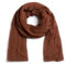 ALLEE DU FOULARD Langer Schal, Stola Nomad – 100% Baumwolle – Größe 110 x 300 cm – Damen und Herren – Länge 3 Meter – Komfort und Fließfähigkeit (Eichhörnchen Braun)