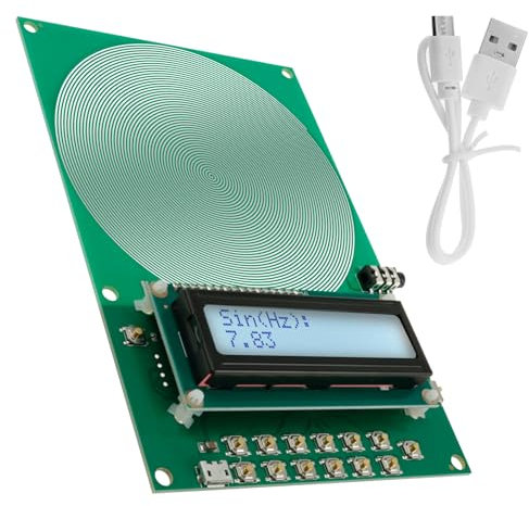 Schumann Generatore di onde 7,83 Hz, Generatore di frequenza Schumann 0,1 ~ 30000 Hz regolabile Ultra Bassa frequenza, Generatore di impulsi Schumann Generatore di risonanza per sonno e relax (verde,