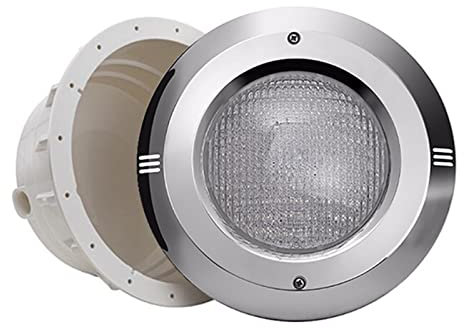 LED Pool Lamp, Par56 RGB Underwater Lighting - 54W Stainless Steel, IP68 Waterproof for Above/Below Ground Swimming Pool - 12V Recessed Light