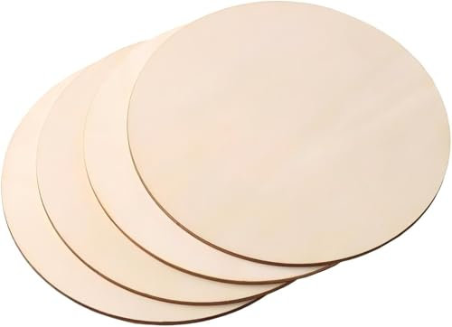 Lot de 100 disques ronds en bois pour décoration, peinture, sous-verres, travaux manuels, bricolage, diamètre 5 cm
