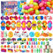Mubatop 200pcs Bulk Ostereier mit Spielzeug vorgefüllte Ostereier, Ostereier jagd Party Supplies, Basket Stuffers & Klassenzimmer Preise Ostern Spielzeug & Party Favors