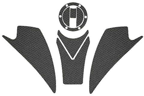 JOVERI Motorradzubehör Seitentankpolster Schutz Kniegriff Traktion Kompatibel mit Apr-Ilia GPR125 GPR250/S GPR 125 GPR 250 Fishbone rutschfeste Aufkleber Rutschfestes Motorrad-Tankpad