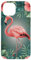 Blumen Flamingo Pink Tropical Teal Orange Hülle für iPhone 14