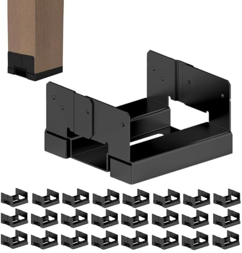 12 Stück 4 x 4 Pfostenanker Basis verstellbare Holzpfostenhalterungen