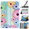 DayQiQiPu Case for Amazon Fire 7 (7.0 Inch, 12th Generation, 2022 Release) PU Leather Flip Sunflower Pattern Tablet Protective Cover With Card Slots & Stand Multi-Functional Shell,09