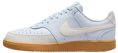 Nike Court Vision Low Sneaker für Herren, Fußballgrau/Blasselfenbein/Gum Hellbraun, 44 EU