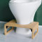 Bamboo Potty Stool Bathroom 7 inches Foldable, Squat Toilet Stool for Constipation & Bloating Relief, Easy to Clean & Anti-Slip Potty Tool