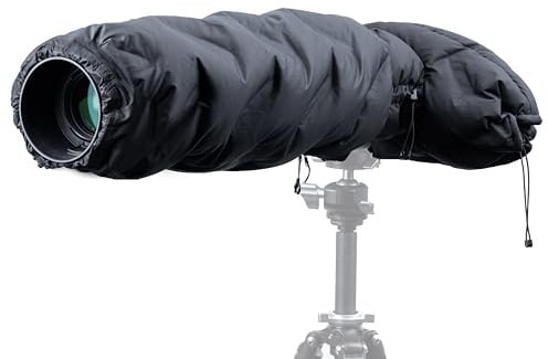 PGYTECH Housse Anti-Froid Appareil Photo Téléobjectif, Protection Hiver | Duvet de Canard Blanc 90%, Anti-Buée & Chaud, Fenêtre Transparente, Tissu Déperlant, Pour Téléobjectif
