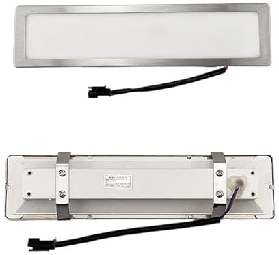 eufeifeiegds DC 12 V Rechteck Herd Glühbirne 70mm 90mm 120mm 170mm 200mm 220mm 400mm Dunstabzugshaube licht Rauch Vent Lampe LED(200X50MM_SM MALE CONNECTOR_NO)