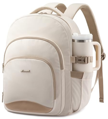 LOVEVOOK Rucksack Damen, Schulrucksack Teenager mit 15,6 Zoll Laptopfach | Wasserdicht, Elegant Backpack Women Schultasche Mädchen Arbeitsrucksack Tagesrucksäcke Daypack Reiserucksack für Uni Schule