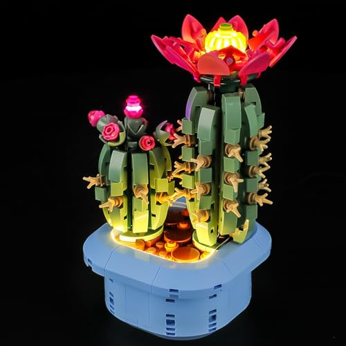 BRIKSMAX LED Beleuchtung für LEGO The Botanical Collection Blühender Kaktus 11509, kompatibles Licht Set für Bausteine - Ohne Lego Set, Premium Deko licht für Modellbau