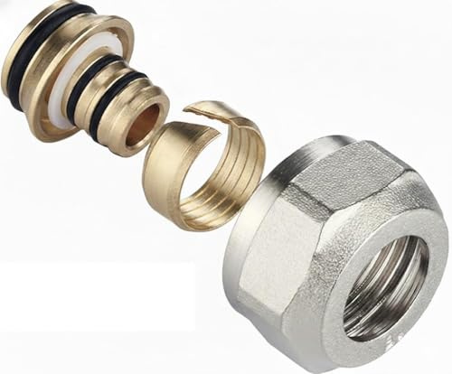 zencQ Klemmringverschraubung 3/4'' Eurokonus für Mehrschicht-Verbundrohr und PEX rohr 16 * 2,0 (8 Stück)