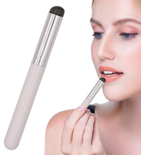 Silicone Lip Applicator - 14.5cm Mini Silicone Elastic Lip Applicator | Portable Lips Brush | Round Head LipBrush Makeup Brush Multifunctional For Lipstick, Eyeshadow, Lips Gloss, Concealer