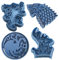 Cuticuter Juego De Tronos Pack4 Piezas Cortador de Galletas, Plástico, Azul