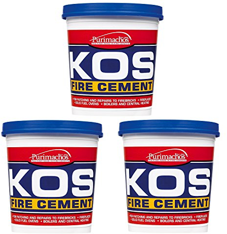 Everbuild KOS Fire Cement - 500g - Black - 3 Pack