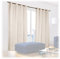 Relaxdays Verdunklungsvorhänge mit Ösen, 2er-Set, einfarbig, waschbar, HBT: 245 x 135 x 0,5 cm, sand