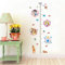 ufengke Wandtattoo Prinzessin Messlatten Wandsticker Wandaufkleber Hirsch Blume Für Babyzimmer Kinderzimmer Mädchen