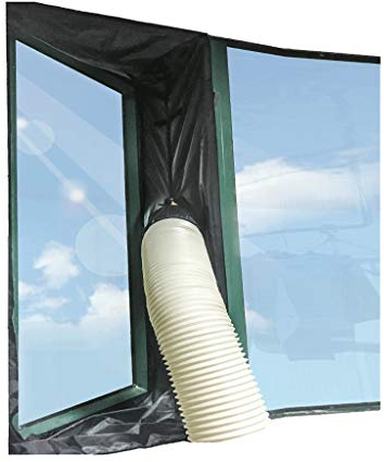 Mobile Klimaanlage Dämmplatte weiches Fenster Zubehör Fenster Lünette Stoff weichen äußeren Schiebefenster Universal-Typ (Color : A, Size : 400cm)