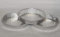 100 x 6 Round Foil Trays with No Holes