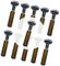PisciHogar | Tornillos de Anclaje para Cobertor, Lona, Cubierta de Piscina | Incluye Tornillo de Acero INOX + Taco latón + “Expansor” Allen de Acero INOX | Ø 10 mm | Pack de (10 Uds)