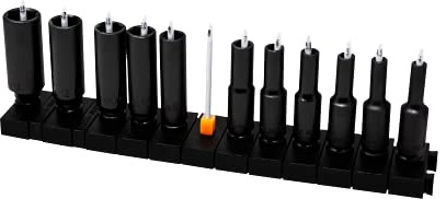 Modular 1/2 Socket Organizers | Includes 12 Modular Socket Organizers and 10 spacers | Simple and Effective Tool For Socket Organization | Organize Your Sockets Quickly For Fast Accountability.
