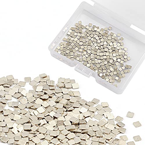 AIEX 4 Gramm Silberlot mit Flussmittel für Schmuck, 2x2mm Vorgeschnittene Silber Löten Mittlere Dichte Einfaches Silberlot für Schmuck Reparatur und Herstellung (Mittlere Temperatur, 735 °C)