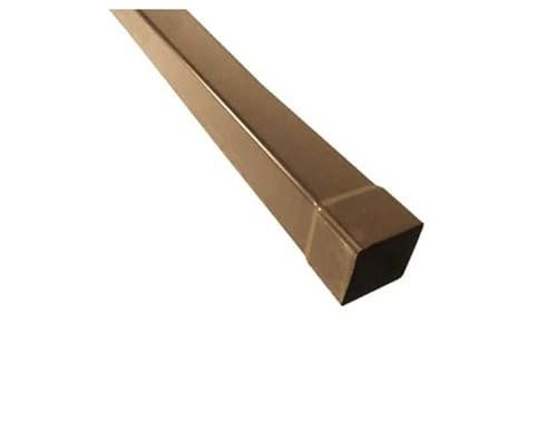 TUBO PER PLUVIALI A SEZIONE QUADRA 100X100 MM TESTA DI MORO IN PVC DA METRI 3