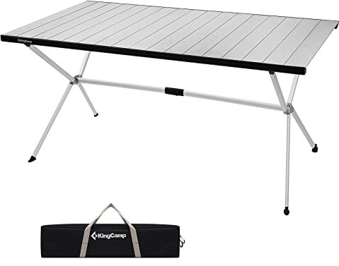 KingCamp Aluminium Campingtisch Klapptisch Couchtisch Gartentisch Tisch Leicht für 4-6 Personen