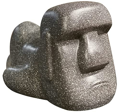 PATKAW Kasten Halter Für Gesichtstücher Lustige Corgi-taschentuchspender Ostern Moai Serviettenhalter Tischtuchhalter Moai Taschentuchspender Moai-Kopf-Statue Harz Jahrgang Kosmetiktücher