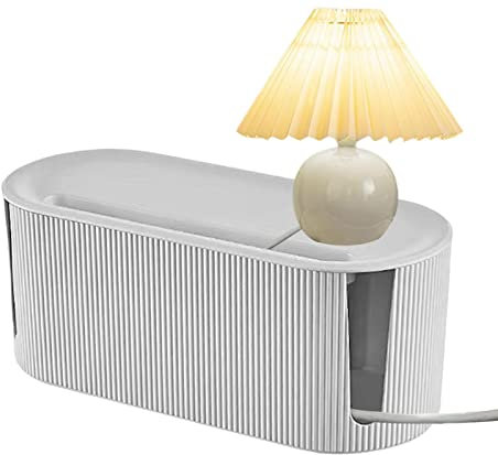 Anloximt Kabel-Organizer-Box Power Stripe Organizer Kabel-Management-Box Kabel Ordnungsbox Kabelverstecke Box Organizer Verstecken Sie lose Nägel für TVs Computer