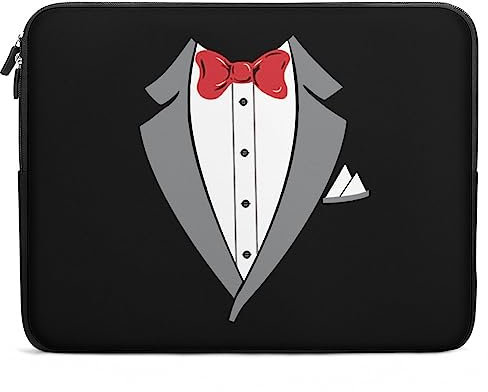 FWJZDSP Tuxedo Bodysuits Laptop-Hülle, schlanke Tasche, leichte Aktentasche, Computer-Tragetasche, Arbeits- und Reisehülle für Damen und Herren, 10 12 13 15 17 Zoll