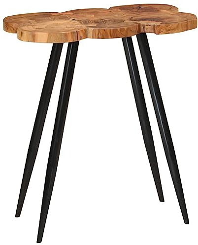 MNISDFL Schreibtisch Computertisch Balkontisch Küchentisch Baumstamm-Bartisch 90x54x105 cm Massivholz AkazieLeicht zu montieren