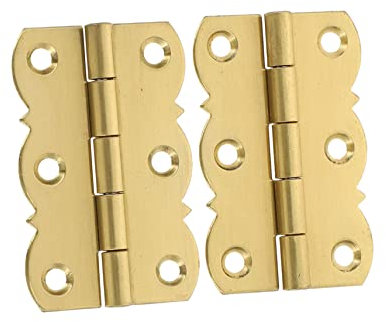 Hemobllo 2pcs Vintage Brass Hinges Piano Hinge Antique Style for Piano Music Stand Bookshelf Function