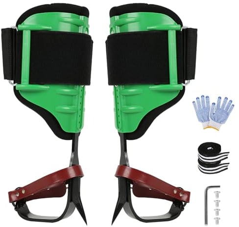 Baumklettern Spike Set, Bäume Artefakt Steigeisen Für Bäume Set Für Üben Von Baumklettern, Überleben Im Dschungel, Baumkletterwerkzeug Sicherheitsgurt Fallschutz Seil Rescue Belt für Bergsteigen